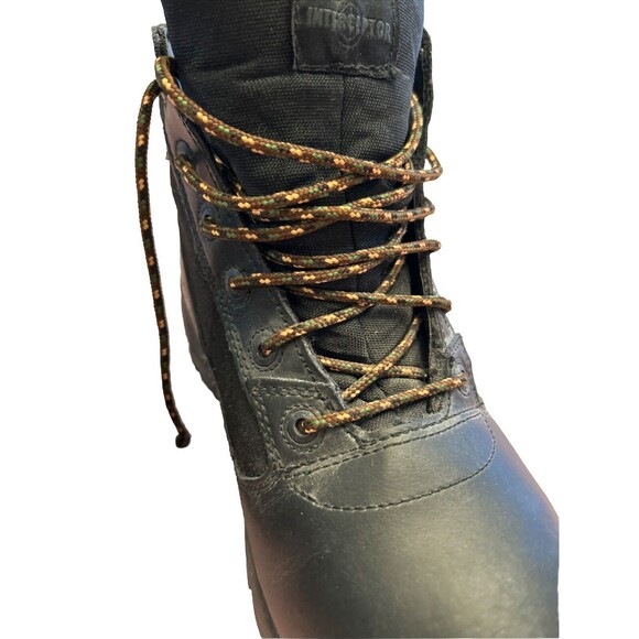 Interceptor MNIN0340100 Men's Black Leather Non Steel Toe Boots Size 7 - Picture 9 of 10